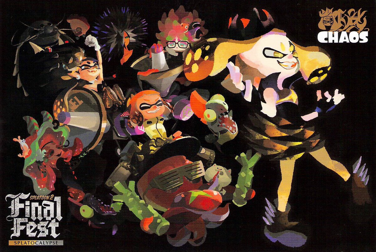 スプラトゥーン2 ファイナルフェスポスター 非売品】スプラトゥーン2