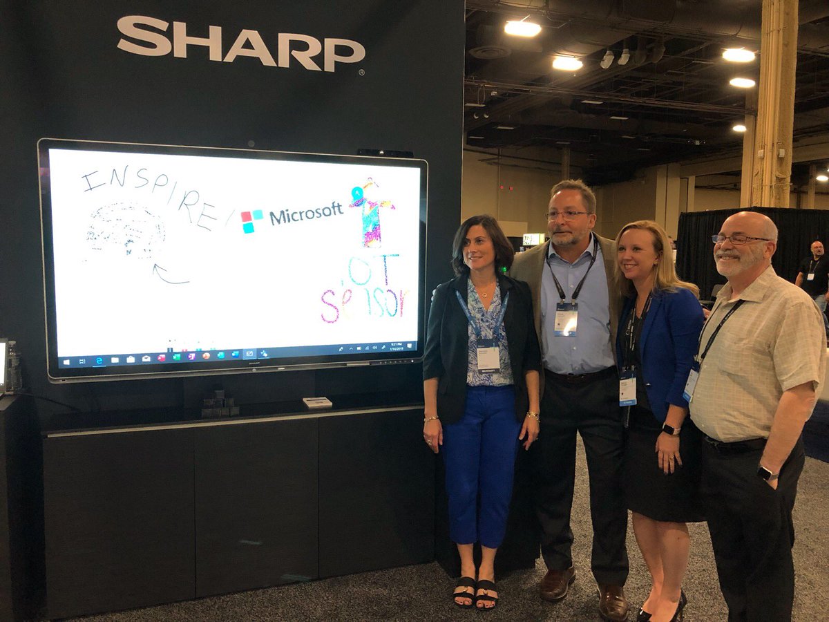 #msinspire is finally here! We could not be more excited to meet @gavriels1 and be an #mspartner!  Cheers to a great week everybody #windowscollaborationdisplay #sharpbusiness #msinspire2019 is finally here!  @gbailer <a href="/VJannelli/">Vince Jannelli</a>