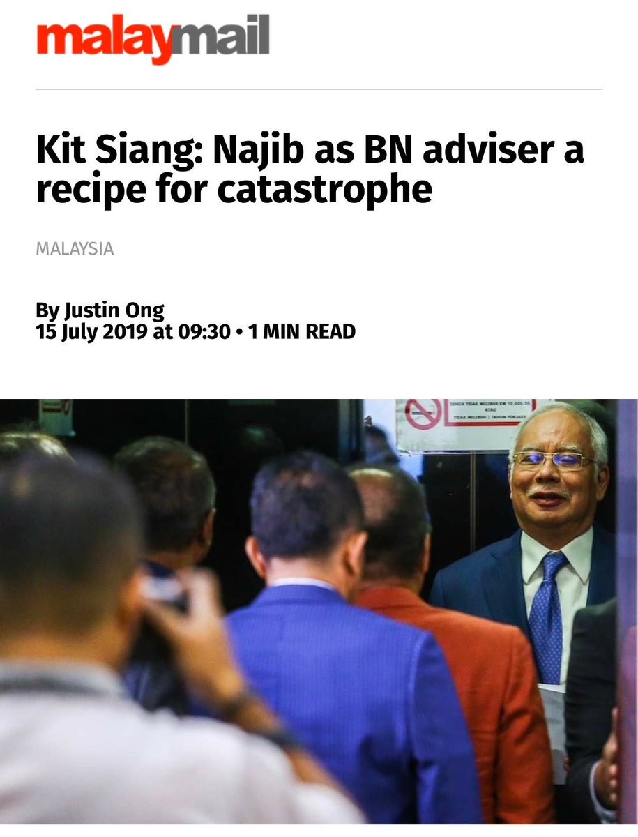 DrNovandri's tweet photo. Bila @limkitsiang DAP musuh politik @NajibRazak cakap pasal 'catastrophe', maksudnya terbalik iaitu beneficial to BN. 

Kalau benar2 'catastrophe', Kit Siang akan tutup mulut &amp; sokong sepenuhnya perlantikan Najib sebab menguntungkan parti PH.

#PHtipuRakyat
#Klentongkrasi https://t.co/CngmacBLLg