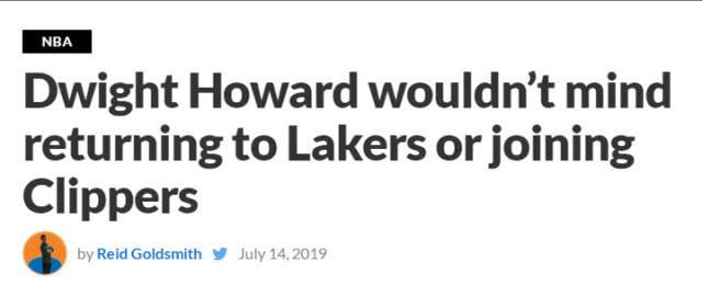 魔獸親澄願重回洛杉磯!健康的Howard仍具統治力,聯手詹皇或最優?-黑特籃球-NBA新聞影音圖片分享社區