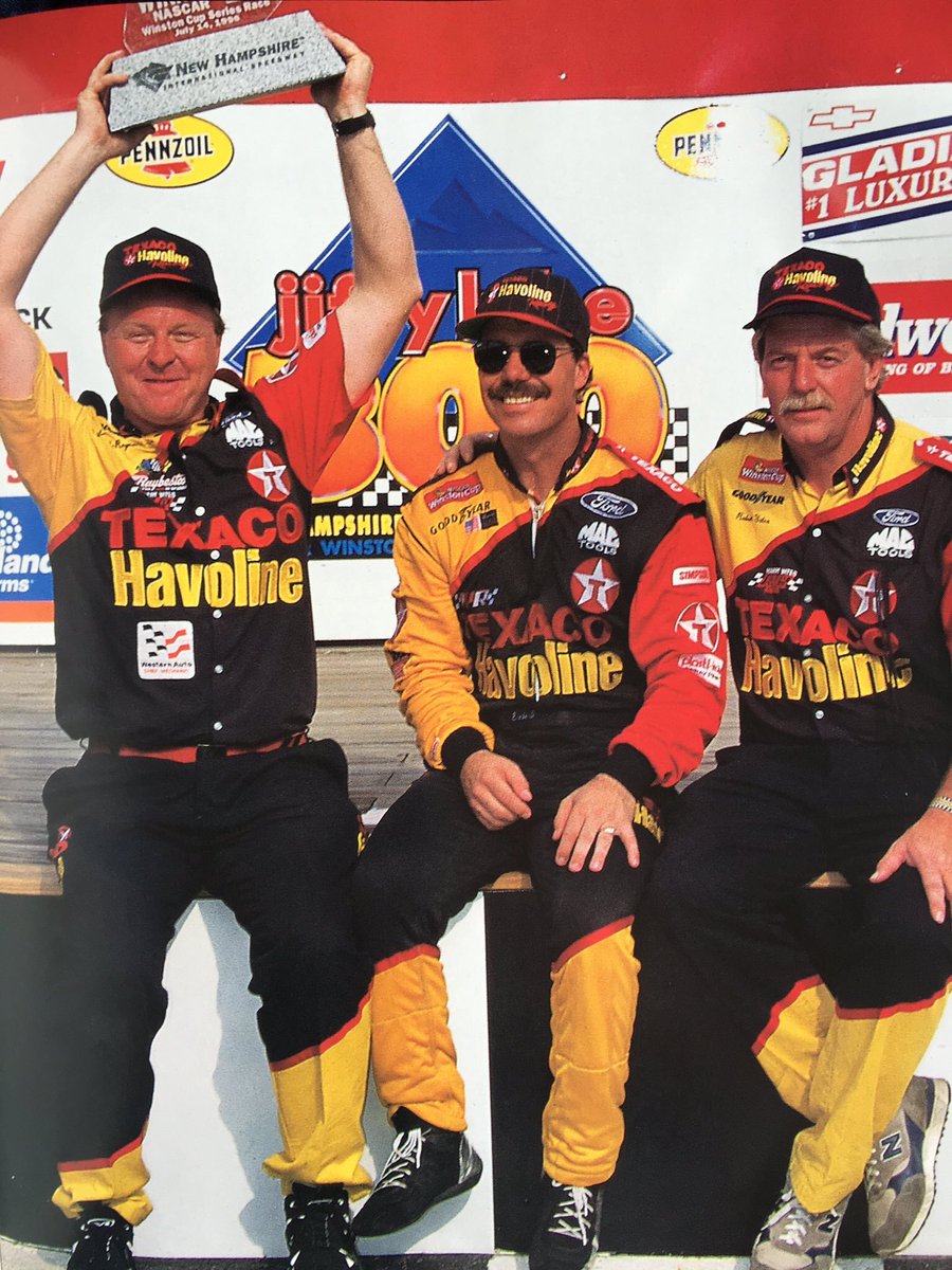 NASCARMemories's tweet image. On this date in 1996:
Less than two years after almost losing his life in a practice crash at Michigan, @ErnieIrvan capped off his incredible comeback story by winning the Jiffy Lube 300 at @NHMS.