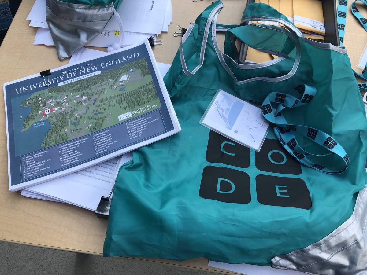 EducateMaine's tweet image. Checking our Computer Science educators into their dorms for @codeorg professional learning at The University of New England on the ocean in Maine! #teachcode #CS4Maine #Code2019