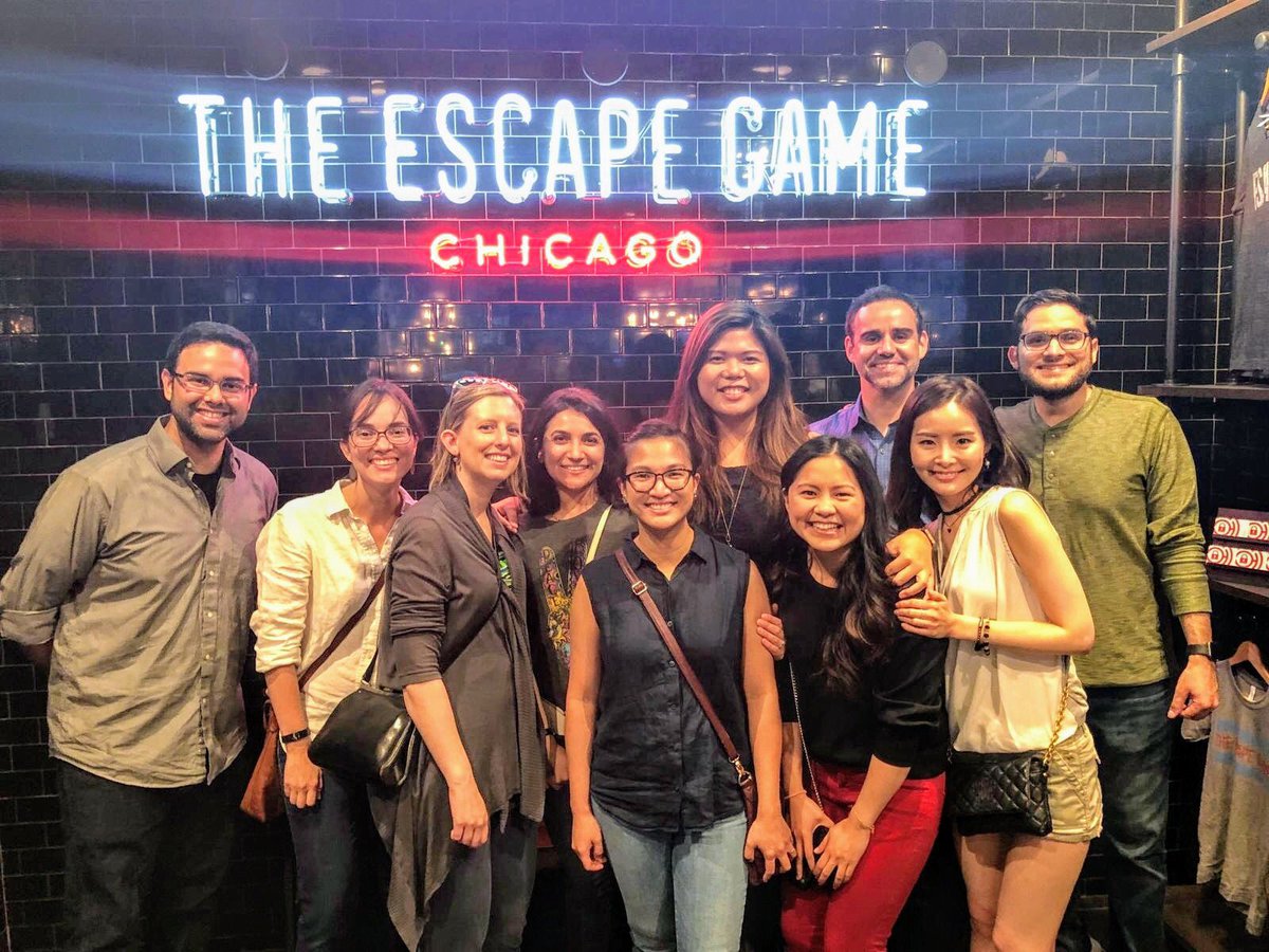 RushCCH_ID's tweet photo. Work hard play harder! Our fellows had an amazing time during our welcome festivities! Dinner 🍝😋 and an escape room 😳🤔😅!!! #idfellows #weloveachallenge #rushcchidfellowship #rushcchidfellows #rushid #cchid #rushcchiddocs #rushiddocs #cchiddocs https://t.co/R8ukxSQJ2g