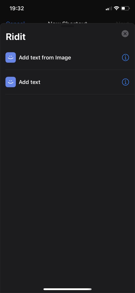 johnsanzo's tweet photo. @youcanridit has a new default actions for Shortcuts App #apple #ios #ios13 #ridit #shortcuts https://t.co/sOcIQllTSm