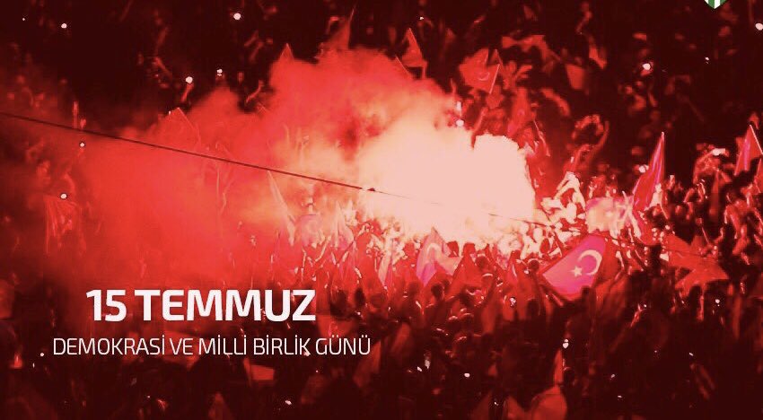 _arifsaylam's tweet photo. 15 Temmuz darbe girişiminin 3. yıldönümünde, Demokrasi Destanı yazan milletimize şükranlarımızı sunuyoruz.
Demokrasi ve Milli Birlik Günü’nde, aziz şehitlerimizi rahmetle anıyor, gazilerimize şifalar diliyoruz. 🇹🇷

#15Temmuzdaoradaydım 
#15TemuzDestanı https://t.co/i6VN805BOL