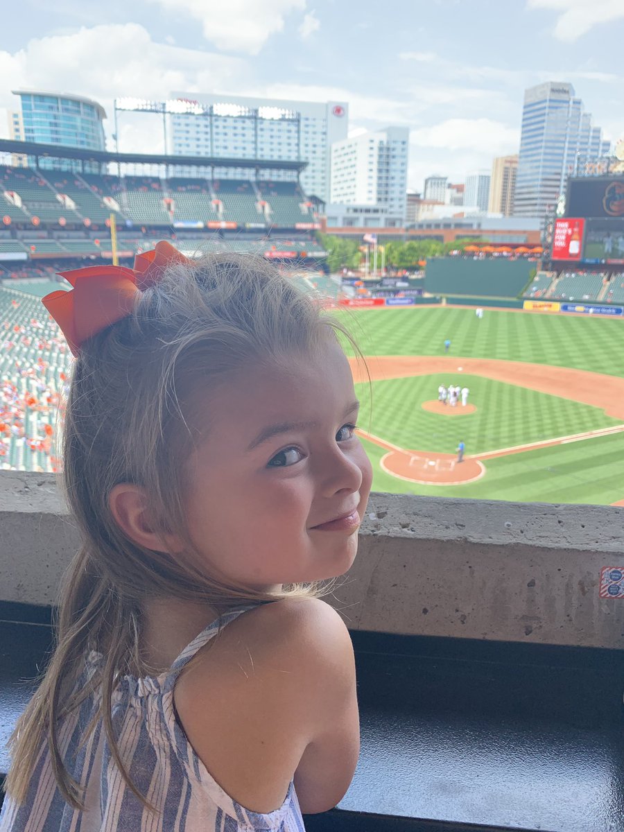 Parker’s first O’s game today. #O’s <a href="/Orioles/">Baltimore Orioles</a>