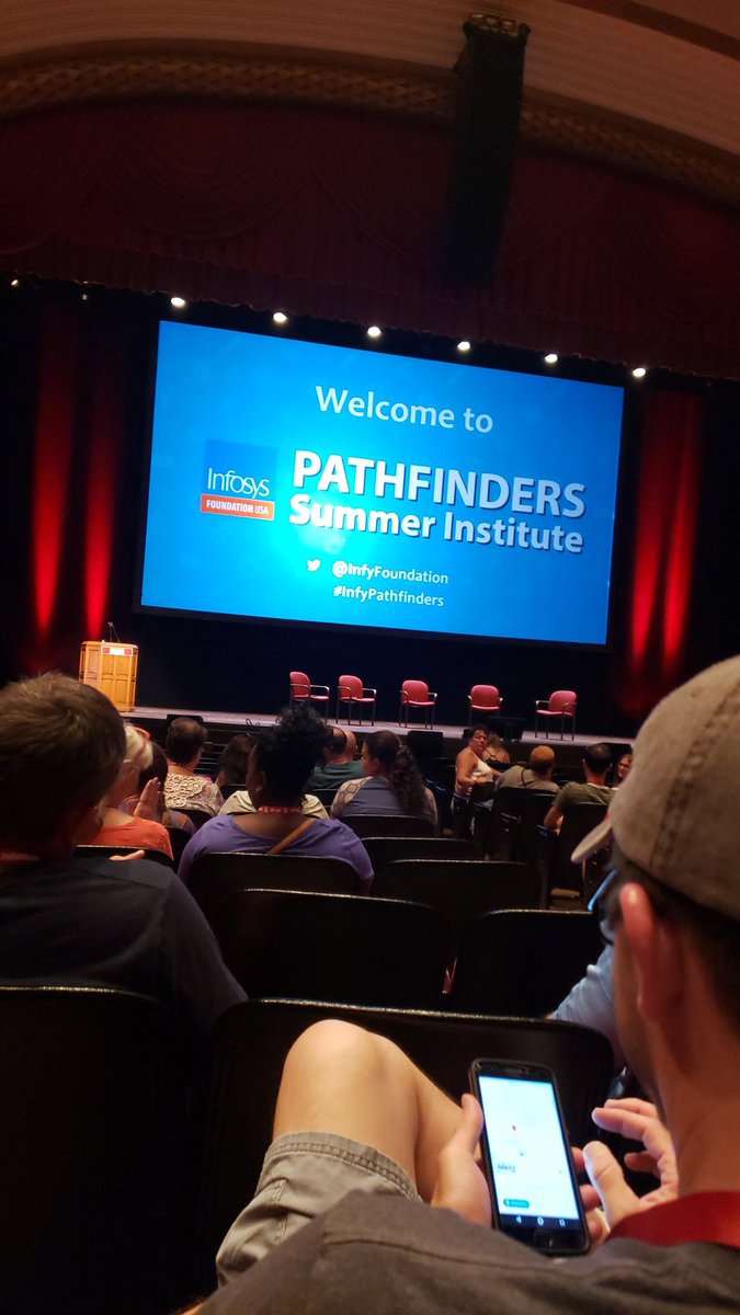 The conference officially begins soon... waiting for it to begin. 😁<a href="/InfyFoundation/">Infosys Foundation USA</a>