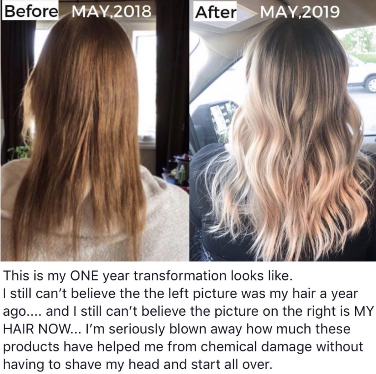 Amazing transformation #hairgoals #hairstyles #hairstagram #vegan #leapingbunny #shampooandconditioner #styling #hairtoday #yorkshirelasslife #aphroditebeauty_uk #monat #monatofficial #monatbeforeandafter #monatcare