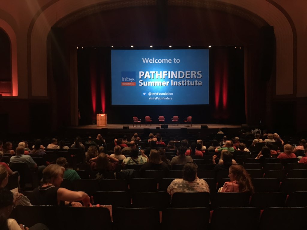 InfyFoundation's tweet photo. Welcome to #InfyPathfinders 2019! We look forward to one week of intensive PD fun at @IUBloomington. Let’s do this! #teaching #CSEd #MakerEd #CSforAll https://t.co/PfvoNsD6Gl