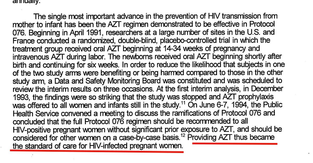 But, it gets worse!  @DonnaShalala department maintained the rule of providing AZT to pregnant women here in America. But, somehow.. not abroad in countries in Africa and Latin America.
