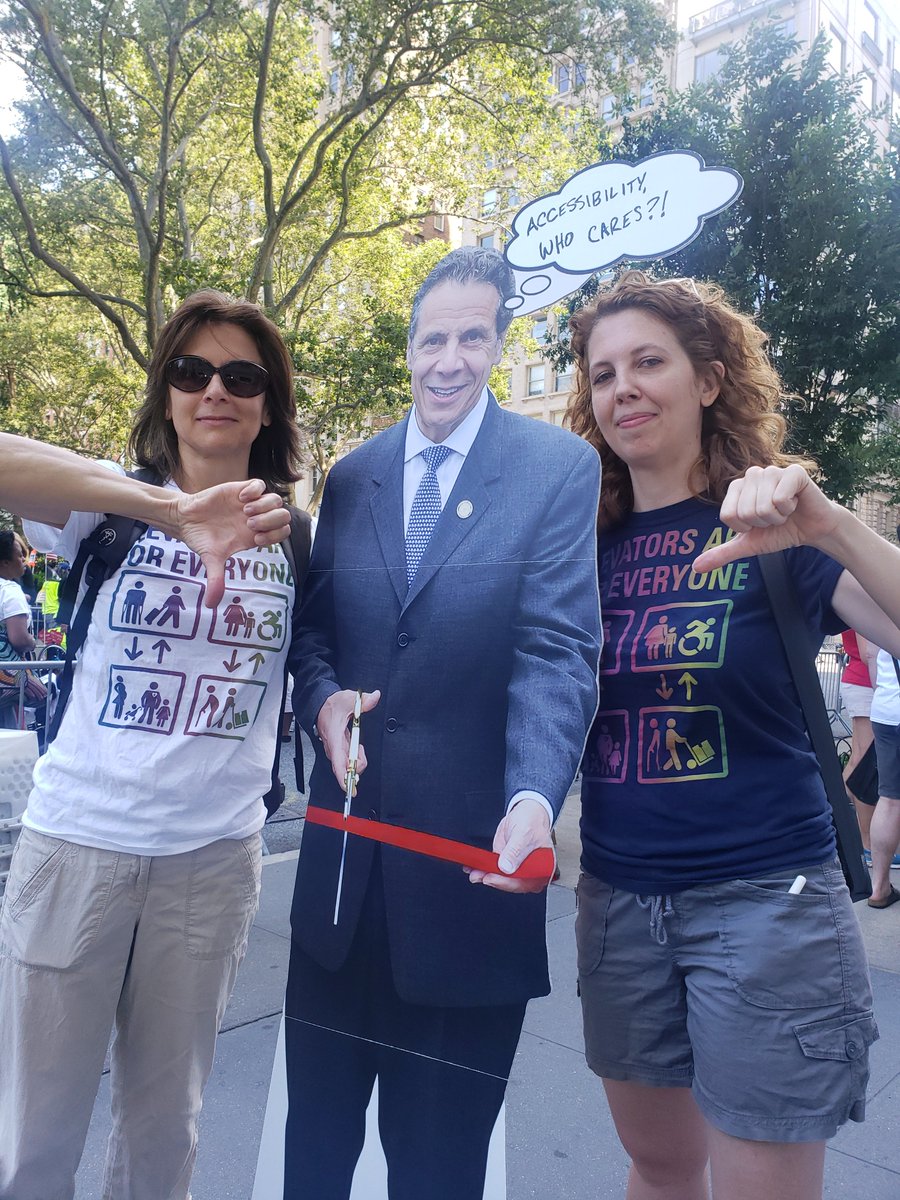 EqualAccessNy2's tweet photo. #EqualAccess #CidnyFightsBack #AccessDenied #ShameOnMta #DisabilityIssueMatter #ShameOnCumo #DisabilityPrideNYC https://t.co/blu8a698fd