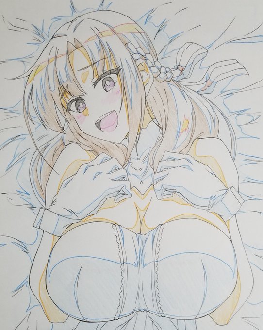 「通常攻撃が全体攻撃で二回攻撃のお母さんは好きですか?」
に登場する
大好真々子さん良いですよね～という落書き 