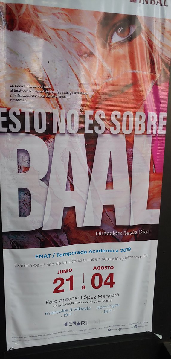 Charlie8709's tweet photo. @ACPT_Mex @Gerardogs @ENATOFICIAL @RobertoSosaLpez Pésima organización en el @ENATOFICIAL ponen en cartelera que inicia la función a las 6:00 PM y justo llegaron más de 20 personas a esa hora y nos negaron el acceso. Pésimo creo que no saben hacer teatro. ¿Quien dirije esto? JESUS DIAZ?? https://t.co/KD3uSiqrEJ