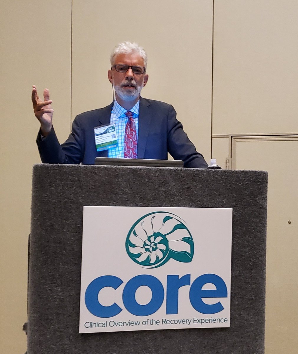 c4events's tweet photo. David Gastfriend, MD, DFASAM from @DynamiCare_ kicks off the 7th annual CORE conference during the plenary where he discusses how addiction disrupts the brain reward and how it can be restored to a healthy condition. 
#c4core #behavioralhealth #addiction #healthybrain https://t.co/02qzeIBCnl