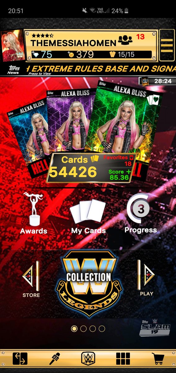 TheMessiahOmen's tweet image. Anybody still buying #WWESlam cards?

Looking to sell as much as possible.
