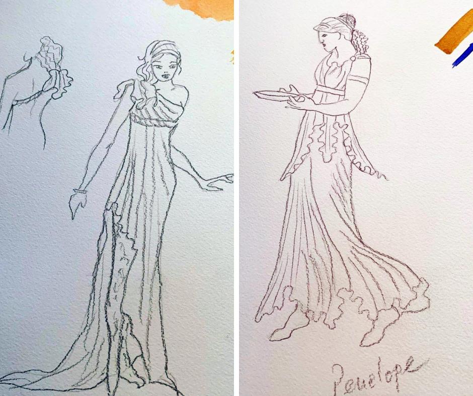 Sneak peek of the costume design for "The Guard Of The Coral Sea" a play which premieres Friday, July 19th as part of Poetry in the Pines. Register for your FREE tix here - buff.ly/2G8tTtS