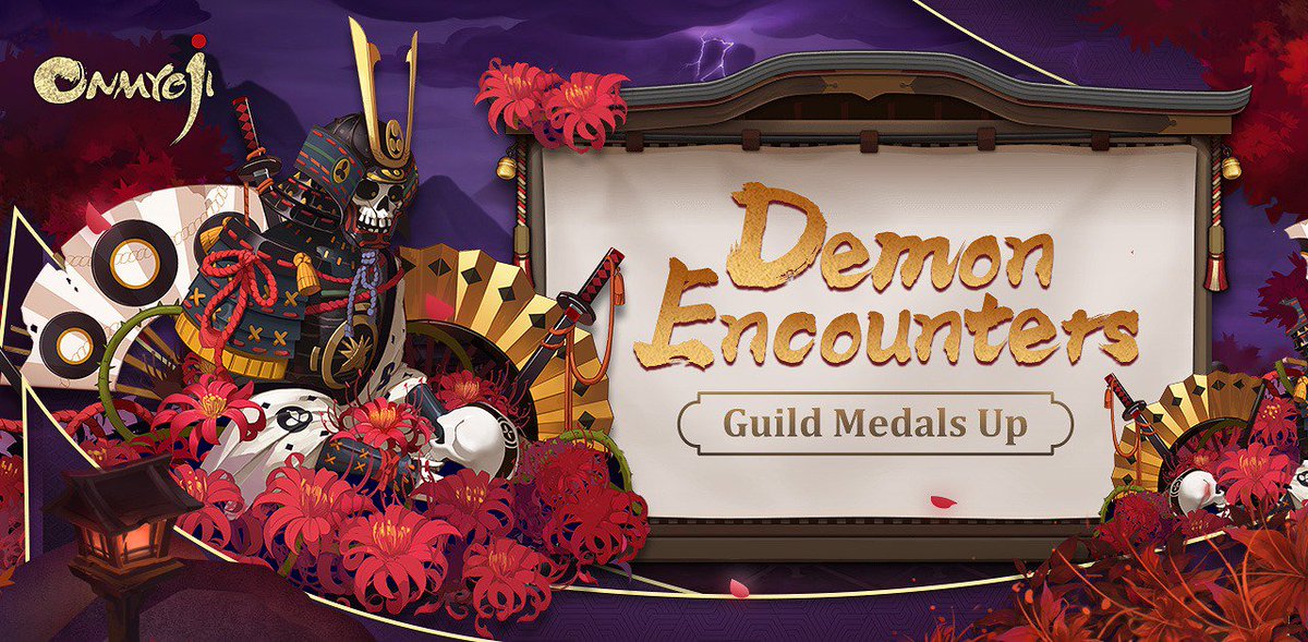 Onmyojigame's tweet photo. ⭐Double Guild Medals from Demon Encounter!⭐
Onmyoji, prepare to get as much as Guild Medals you can, because the next round of Double Guild Medals event is on the way!
⏰Event time: July 16th 12:00 A.M. – July 23rd 11:59 P.M. EST
#Onmyoji #DemonEncounter #GuildMedal https://t.co/IHzcyCBKAq