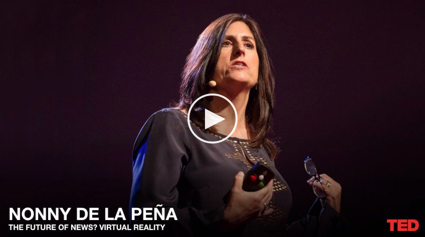 CALEntertainmnt's tweet photo. Nonny de la Peña, founder of Emblematic Group, was selected by Wired Magazine as a #MakeTechHuman Agent of Change and has been called “The Godmother of Virtual Reality” ✨🔖💫https://t.co/1hjibXcDt1
#virtualreality #speaker https://t.co/6Ku3SHgXH9