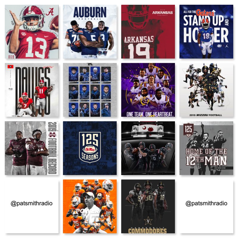 Look All 14 Sec Media Guide Covers Released Ahead Of Media Days