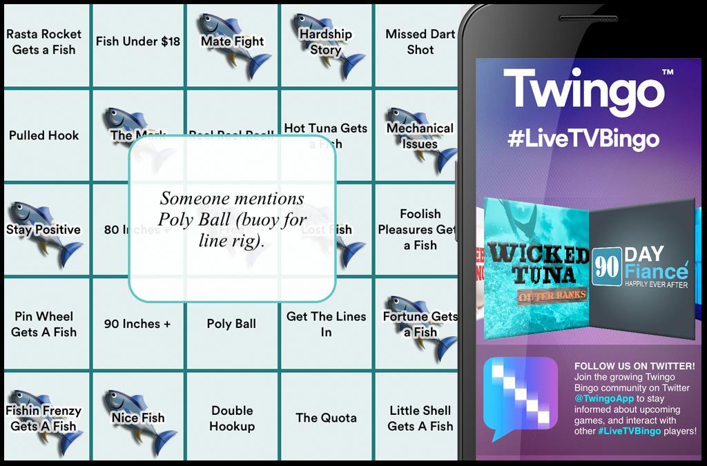 Sunday night’s a great night for Live TV Bingo with <a href="/TwingoApp/">Twingo Bingo</a> from Twingo.tv! Whether you’re watching #90DayFiance or #WickedTuna #OBX, Twingo is the game for you!