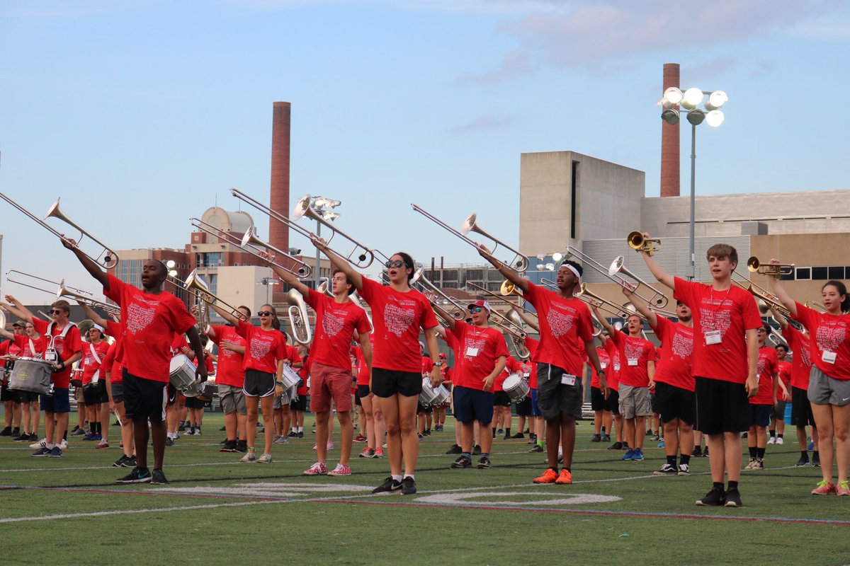TBDBITL's tweet photo. Today marks the end of our annual high school summer clinic — more than 200 high school students joined us for a weekend of music and marching! #GoBucks https://t.co/aW4QIf7mMO