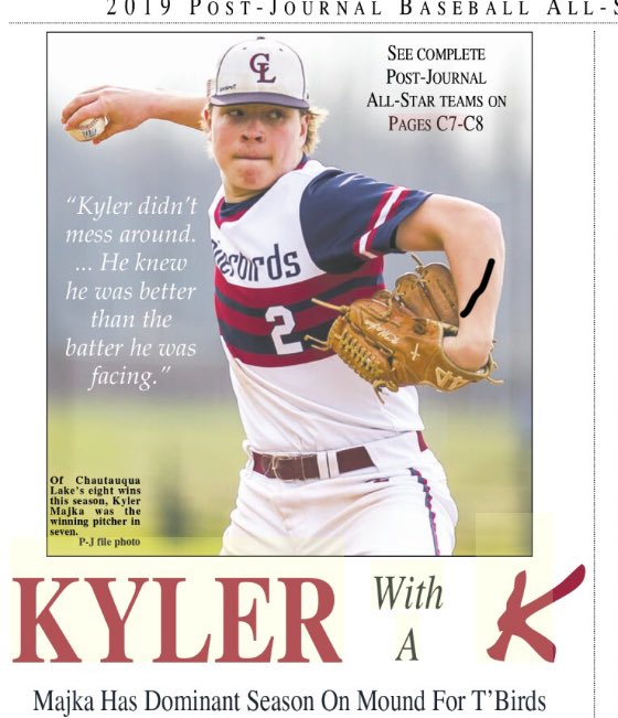 Congrats to our #2 ⁦<a href="/KyMajka/">Kyler Majka</a>⁩ on Post Journal Player of the Year! ⁦⁦<a href="/WNYTomPrince/">Tom Prince</a>⁩ ⁦<a href="/SectionVIBB/">Robert Parry</a>⁩ ⁦<a href="/SouthernTierBB/">Southern Tier Regulators</a>⁩ ⁦<a href="/WNYProspects/">Western NY Prospects</a>⁩ ⁦<a href="/bufnewspreptalk/">BuffaloNewsPrepTalk</a>⁩ ⁦<a href="/DanCevette/">Dan Cevette</a>⁩ ⁦<a href="/baseball_occ/">OCC Lazers Baseball</a>⁩ ⁦@PBRNewYork⁩ ⁦