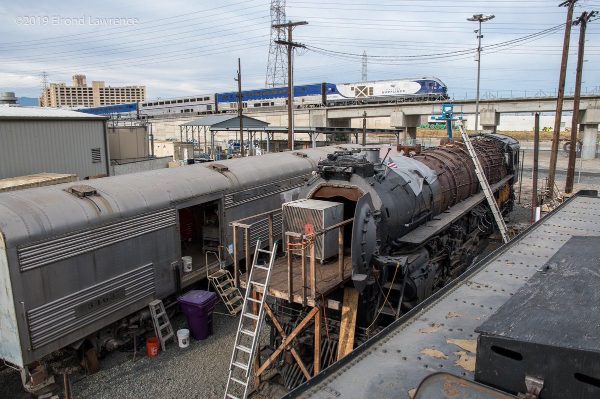 LArailhistory's tweet photo. We recently met with our friends at @sf3751 in #DTLA, who graciously gave @El4short a photo spot on Santa Fe 3751โs tender. Get our free e-newsletter for an upcoming article: https://t.co/2sSnSIj1Fj
#trains #gotsteam https://t.co/EYJM9RolpE
