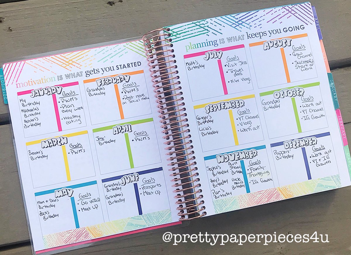 ppp4u's tweet photo. Love how I track birthdays and goals in my @ErinCondren Life Planner! #DayInTheLifePlanner https://t.co/TA7CKYebUb