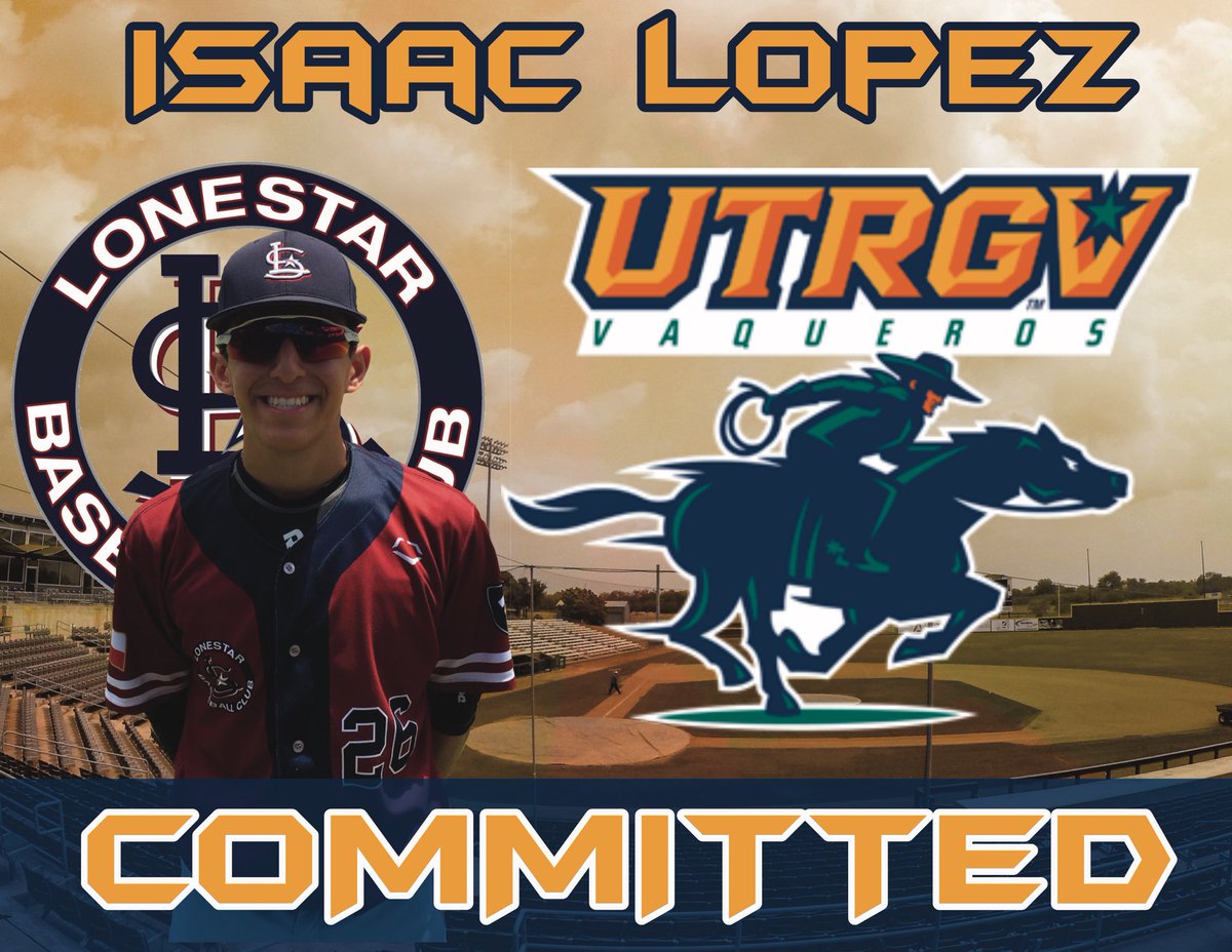 Congratulations to Isaac Lopez <a href="/Isaacc1opez/">Isaac</a> on his commitment to the University of Texas Rio Grande Valley <a href="/UTRGVBaseball/">UTRGV Baseball</a> ! @CoachRaleyRGV  
#weareLONESTAR #2020class #vaqueros