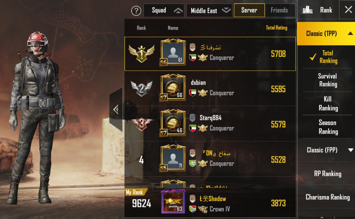 bunny_fps7's tweet image. Since I am top 10000 on the Middle East server and after an entire season of grinding on EU I only just breaked through the 17000 placement I think it would be easier to just push rank on Middle East this season.
#PUBG_MOBILE #PUBG #middleeastserver