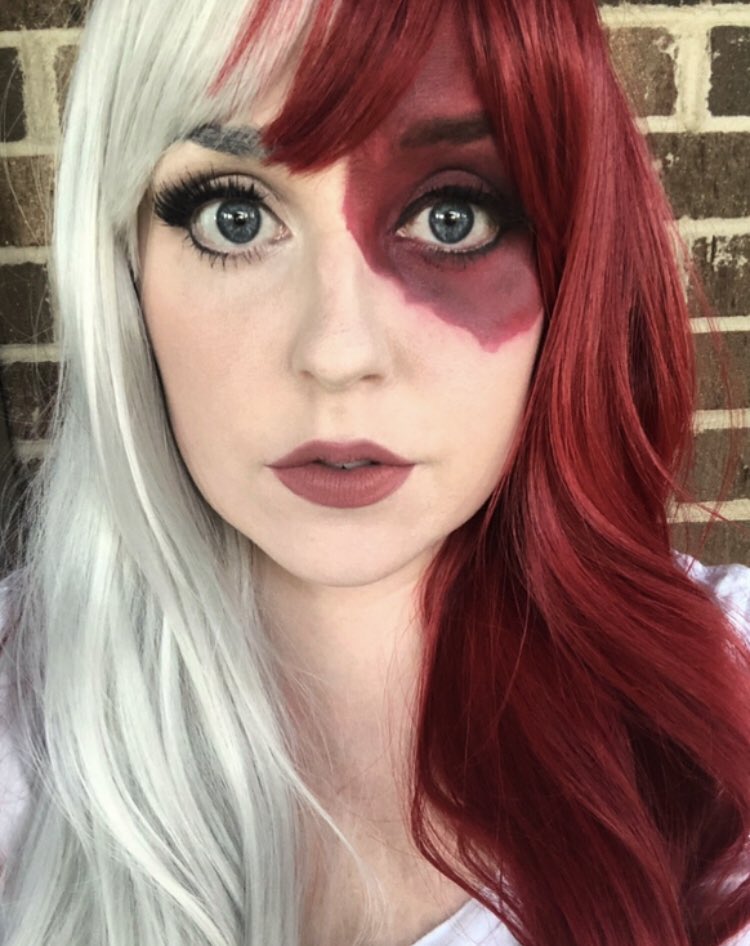 Cristina Olivia Isn T It A Hero S Job To Save People This Is My First Makeup Test For Shojo Todoroki Con Is In Two Weeks Wish Me Luck Davidmatranga1 Shototodoroki