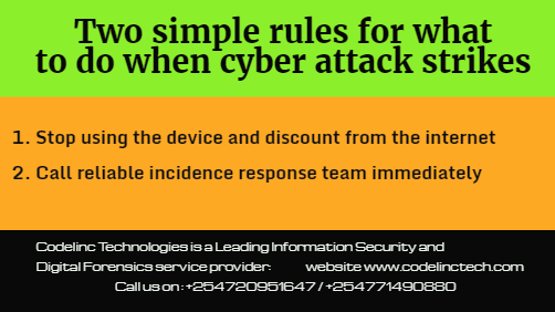 codelinc's tweet photo. #MondayMorning #cybersecurity #incidenceresponse
We have the best incidence response team in case of emergency just give us a call +254720951647
https://t.co/m9gz4VoY1x https://t.co/K3UjIggpNk