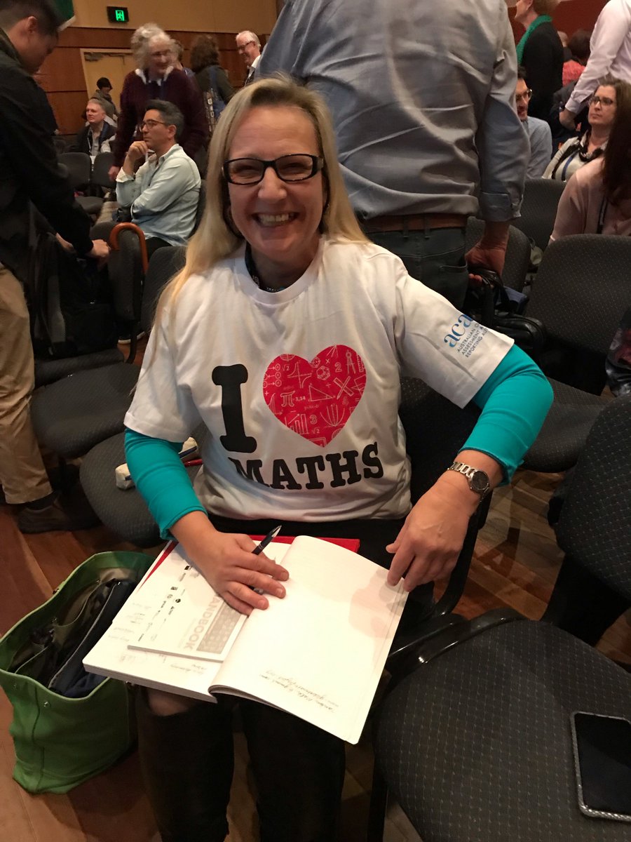 ACARAeduau's tweet photo. Our CEO @deCarvalhoDJ presented at the #AAMT conference in Brisbane last week - we're told the t-shirts were a hit! #AAMTConf19 #WhyMaths https://t.co/2FoG5Zp0Lo