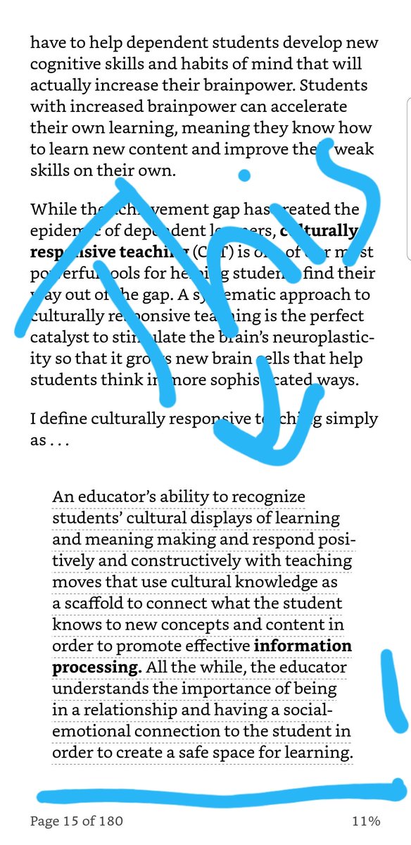 msbertson's tweet photo. Everything we talked about last week in 1 statement!! Thanks for the book recommendation "Culturally Responsive Teaching and the Brain" is a must read! #makingMINE19 https://t.co/k8PGgr4yeD