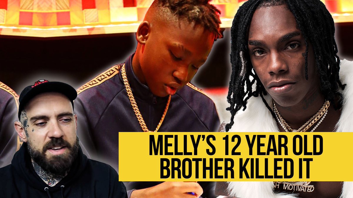 adam22's tweet photo. . @YNWMelly’s 12 year old brother put out a video and it’s pretty good. Check if and let’s discuss https://t.co/CDMnfWpvuk https://t.co/miubBOYVkm