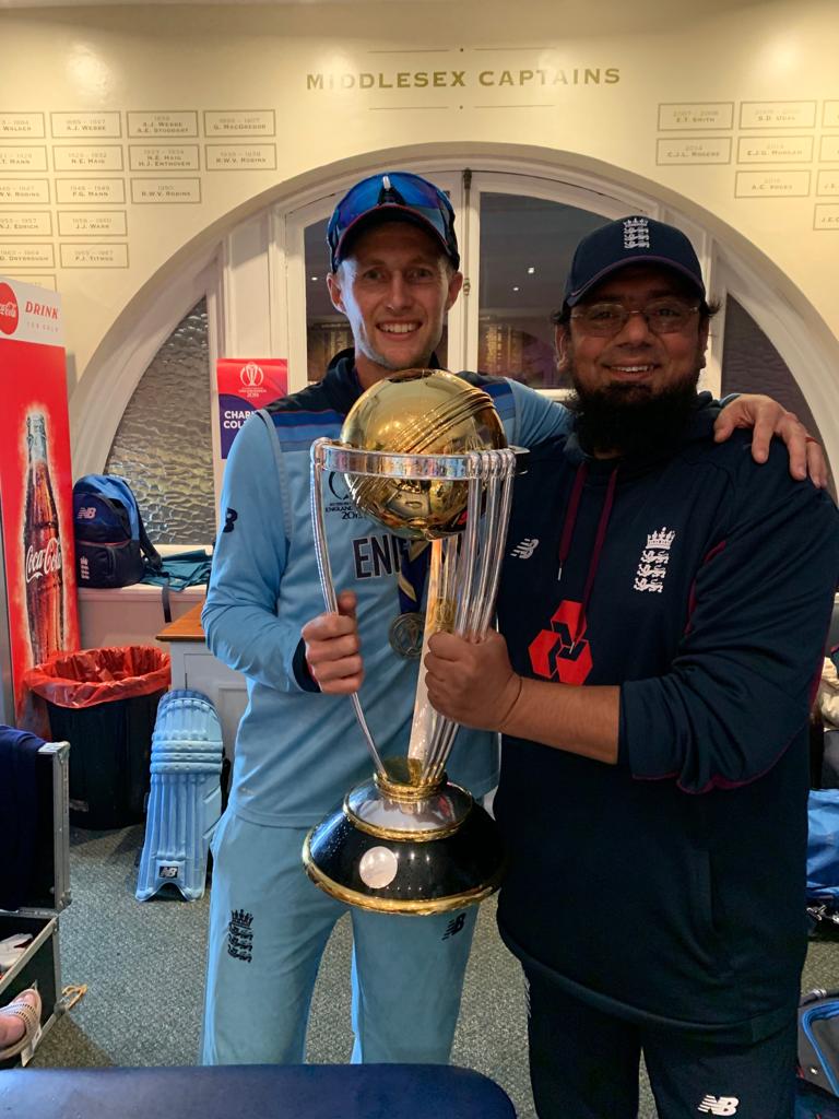 Saqlain_Mushtaq's tweet photo. It's been an amazing journey for me in this World cup,I feel so proud being a part of this Champion side @englandcricket what a sensational final -never witnessed such a game like this @cricketworldcup Hard luck to @BLACKCAPS Cricket has certainly won #ENGvsNZ #CWC19Final @ICC 🏴󠁧󠁢󠁥󠁮󠁧󠁿 https://t.co/aWcuV6YXyM