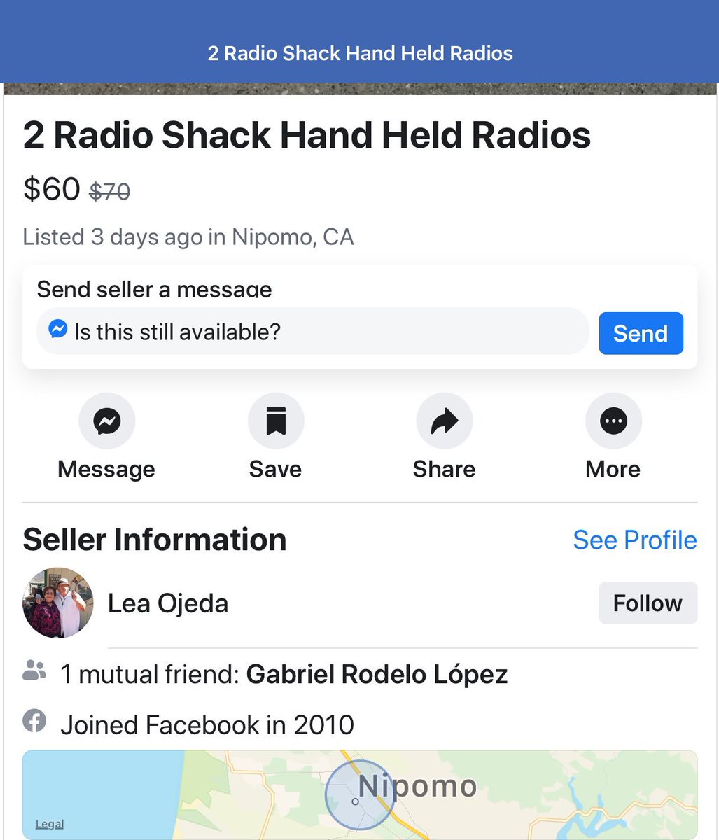SantaMariaARES's tweet photo. I found a couple of ham radios for sale in the Marketplace today. 
One is a Wouxon KG-UV2D
Two are Radio Shack HTX-245’s. https://t.co/SF3HHwXEbR