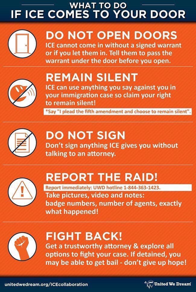 ICE-y times: Anxious times for our communities - here are ways to preserve self. For green cardholders or citizens, do at least have a picture proof in your phone and share a copy with a trusted friend/relative. #Immigration
