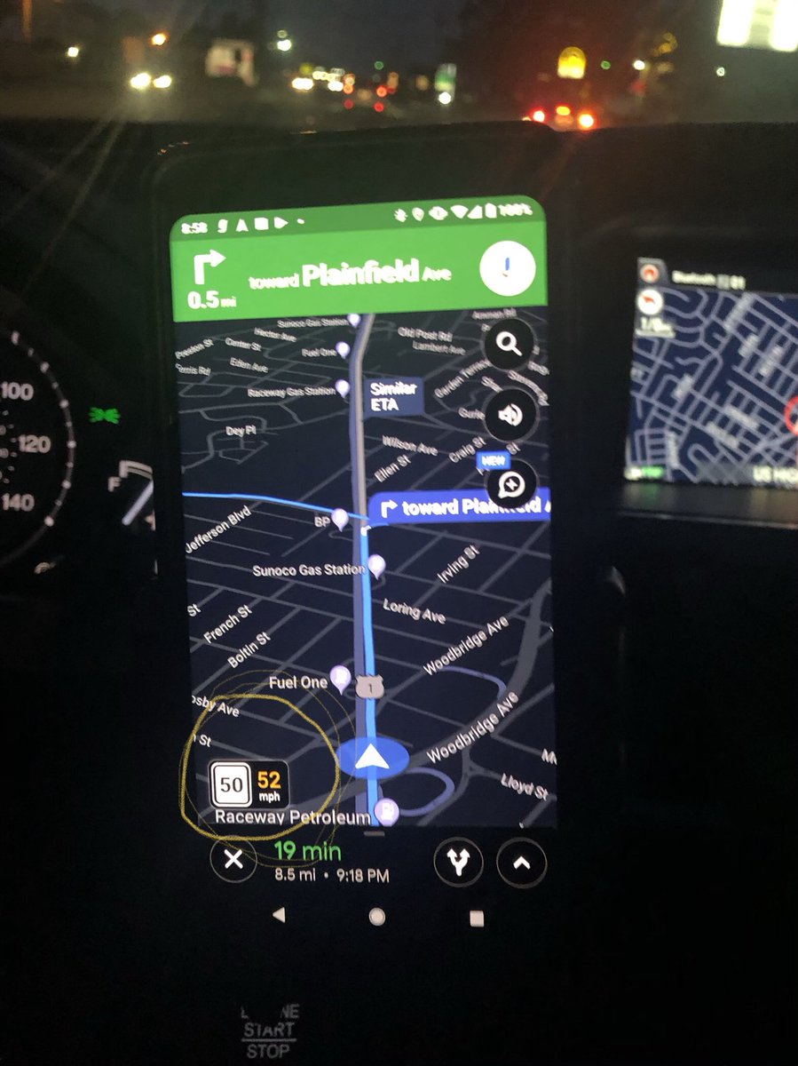 Google Maps is now showing up the road speed limit and your vehicle’s current speed while you’re driving..  #googlemaps #googleupdates #maps