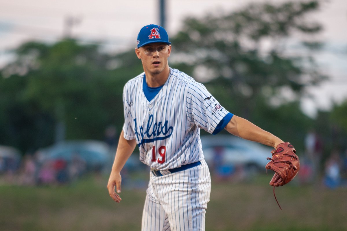 ChathamAnglers's tweet image. RJ Dabovich (@ASU_Baseball) struck out nine of the 13 batters he faced on Sunday!

His dominant line: 4 IP, 0 R, 1 H, 0 BB, 9 K