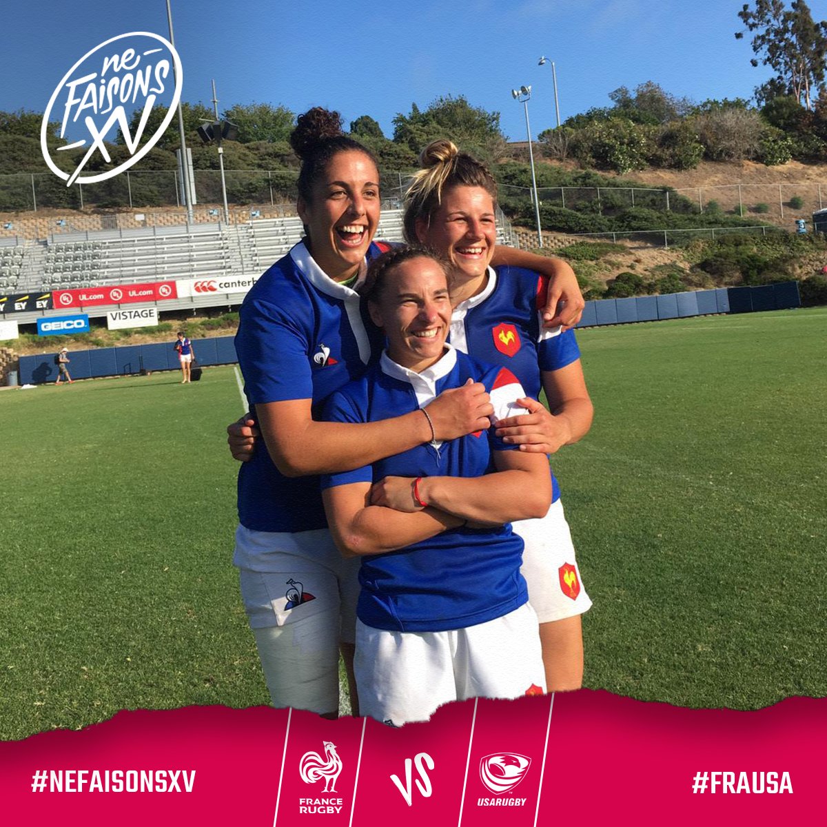 Besoin d'un petit coup de boost pour démarrer la semaine ? On vous propose le sourire des Bleues du #XVdeFrance après leur belle victoire cette nuit face aux Etats-Unis 😀
#SuperSeries2019 #NeFaisonsXV #FRAUSA