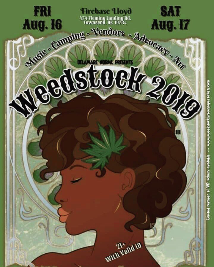 💥WEEDSTOCK 2019 - Delaware 
21+ event with live music , food trucks, BYOB ( bring your own bud) camping options available. Click the link to purchase tickets!! 420nightlife.com/event/weedstoc… #420Nightlife #cannabisevents #cannabisculture #cannabiscommunity #delaware #newjersey