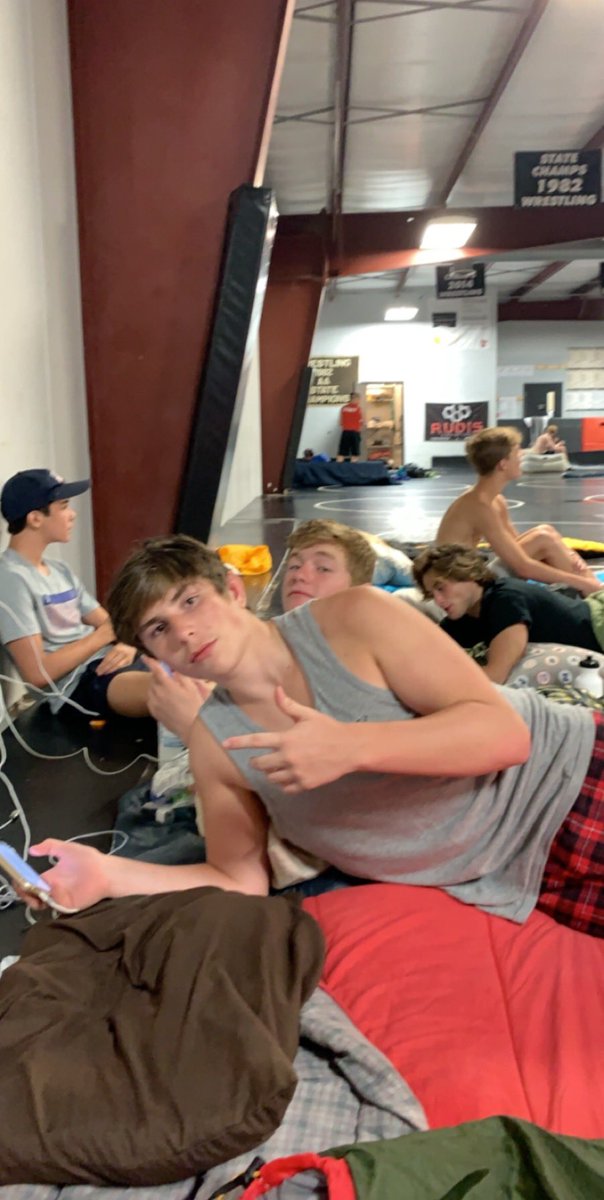 wrestlingcghsnc's tweet photo. Day 1: β
#GibbonsWrestling made it through session 1/12.
Tomorrow, a 7:15AM run and 3 more wrestling sessions.
Great way to start camp and get some guys back into shape!
#TitleChasing #StateChampCamp #JordanTrained https://t.co/B6fgHP0Njo