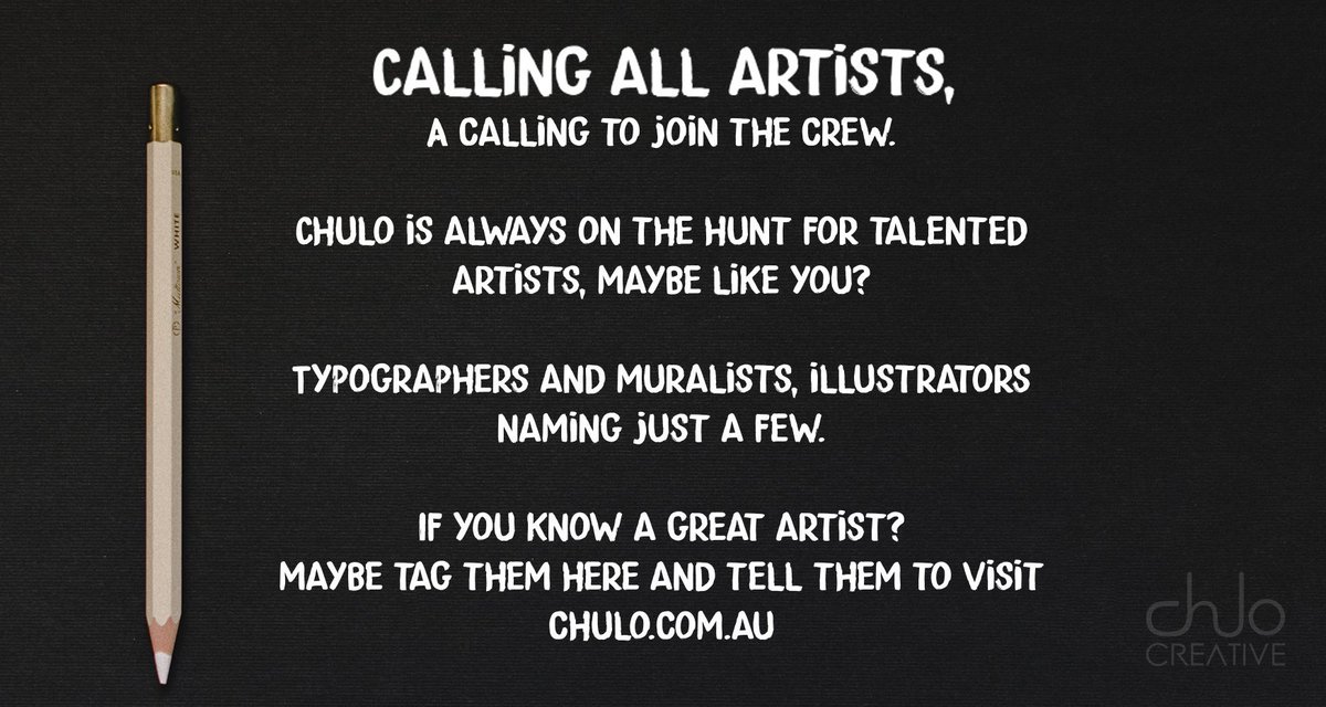chulo_creative's tweet image. CALLING ALL KILLER ARTISTS! - 
#illustrators #muralartist #streetartists