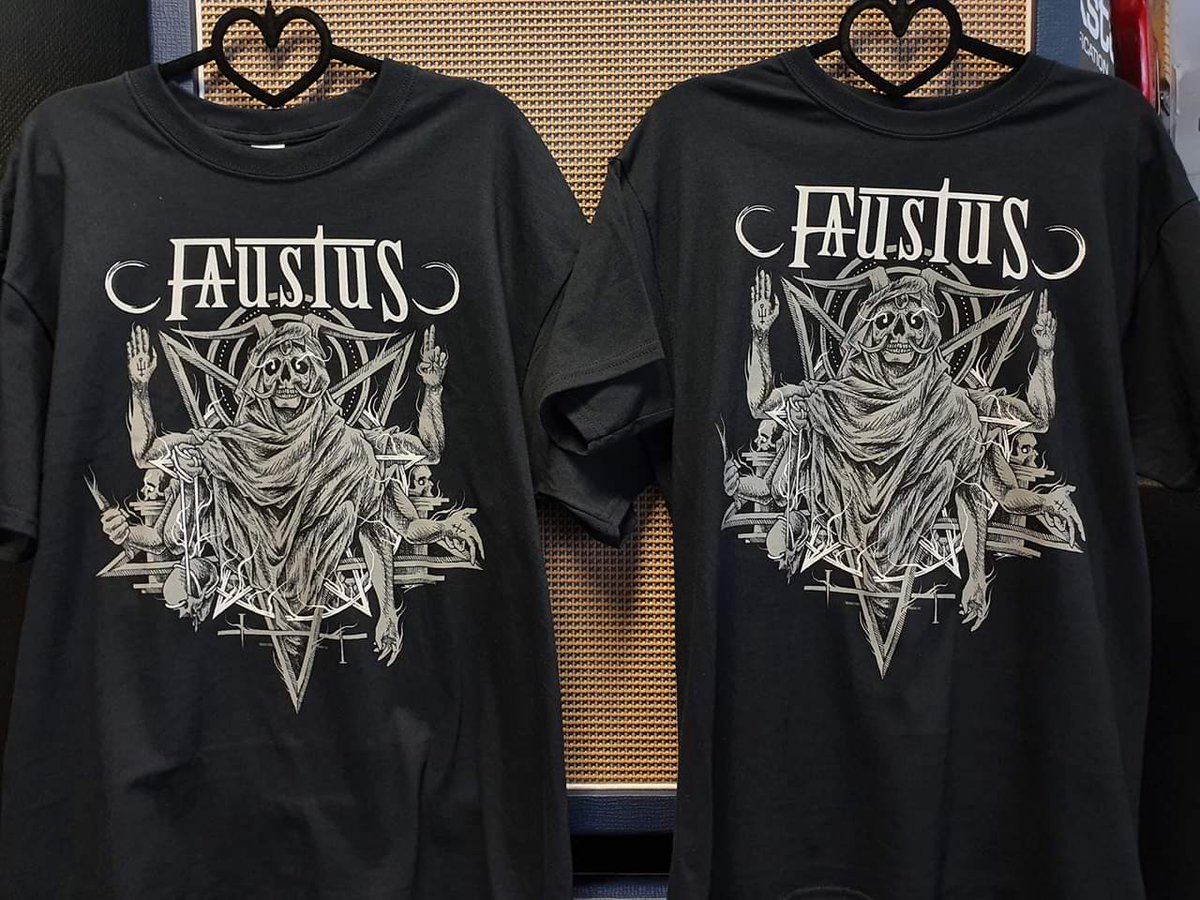 FaustusSWE's tweet photo. So what do you guys think about our new t-shirts? #metalband #deathmetal #music #ibanez #tamadrums https://t.co/178F56dSUr
