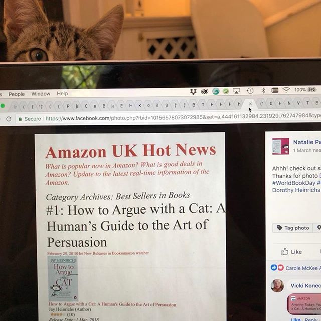 PersuasiveCat's tweet photo. Ollie was exited as our book came in on the “Amazon UK Hot News” ☺️ #smartthinkingbooks #booksandcats #bookshelf #artofpersuasion #cats #cleverbook #cleverbooks #businessbook #businessbooks #business #businesscards #businessowner #teacher #teachersofinst… https://t.co/inGF8um4mP https://t.co/i20ulMHtvL