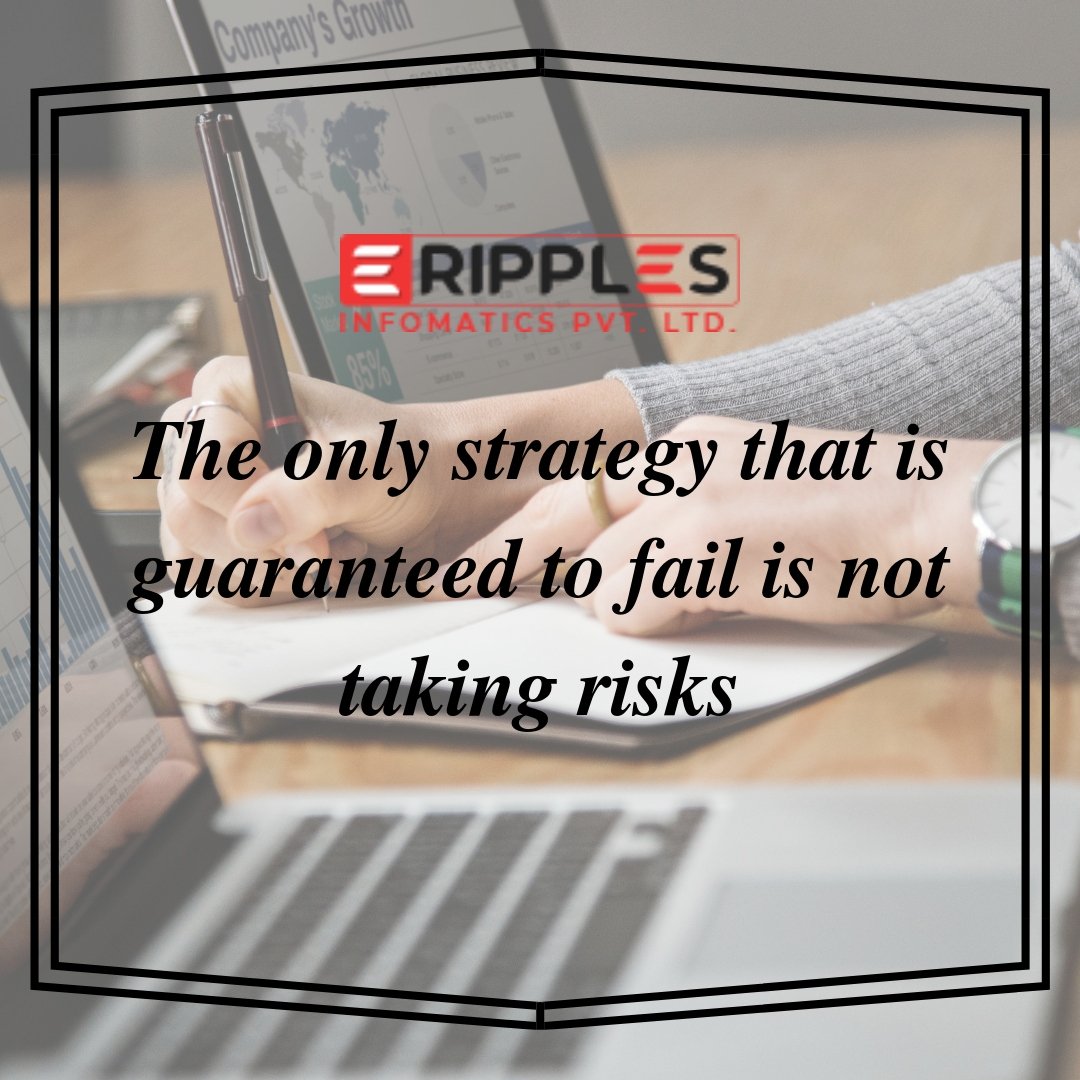 RInfomatics's tweet photo. The only strategy that is guaranteed to fail is not taking risks
#mondaymotivation #monday #quoteoftheday #workmotivation #risks #work #business #goals #success #RIPL https://t.co/7yzq0CPMbR