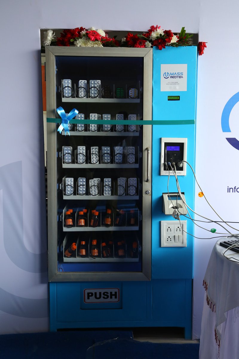 MassMedtek's tweet photo. To offer easy access to medicines, Mass Medtek will set up 1000 Remote Medicine Dispensers(REMEDI), helping 1cr citizens with affordable healthcare &amp; medical technology.
Manufactured at @AP_MedTechZone #Visakhapatnam #MakeInIndia https://t.co/COWGE1DZog