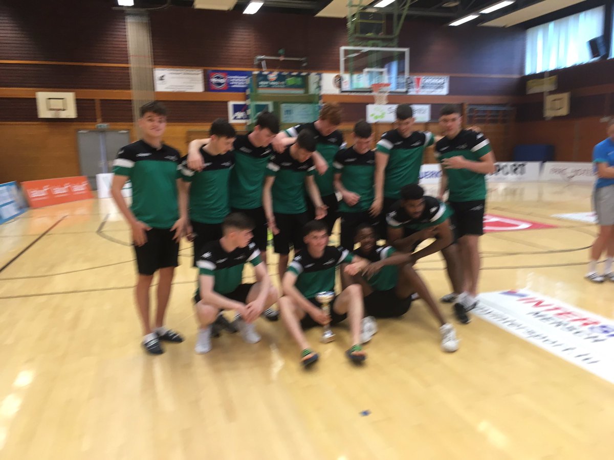 DeirdreMcCart18's tweet photo. Could not be prouder of this group of boys! Three hard fought games and their second tournament win. Roll on Euros @BballIrl #dussman #FrankandHonest #GreenShoots https://t.co/TMsbZxfLd8