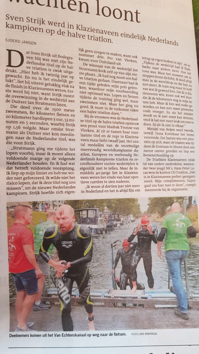 Marijn haalt de krant (foto)